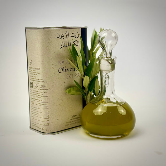BIO Natives Olivenöl Extra 1000ml - Kaltgepresstes Premium-Olivenöl aus erster Pressung.