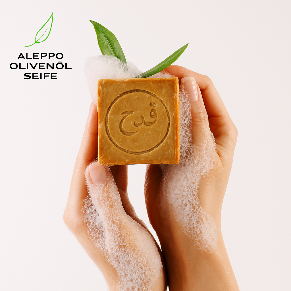 Aleppo Olivenölseife ca. 190g – Unverpackte, Naturseife, empfindliche Haut, Haarseife.