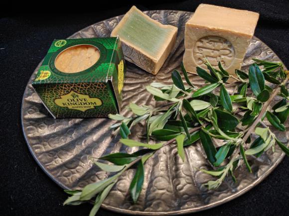 Aleppo Olivenölseife ca. 190g – Verpackt, Naturseife, empfindliche Haut, Haarseife.