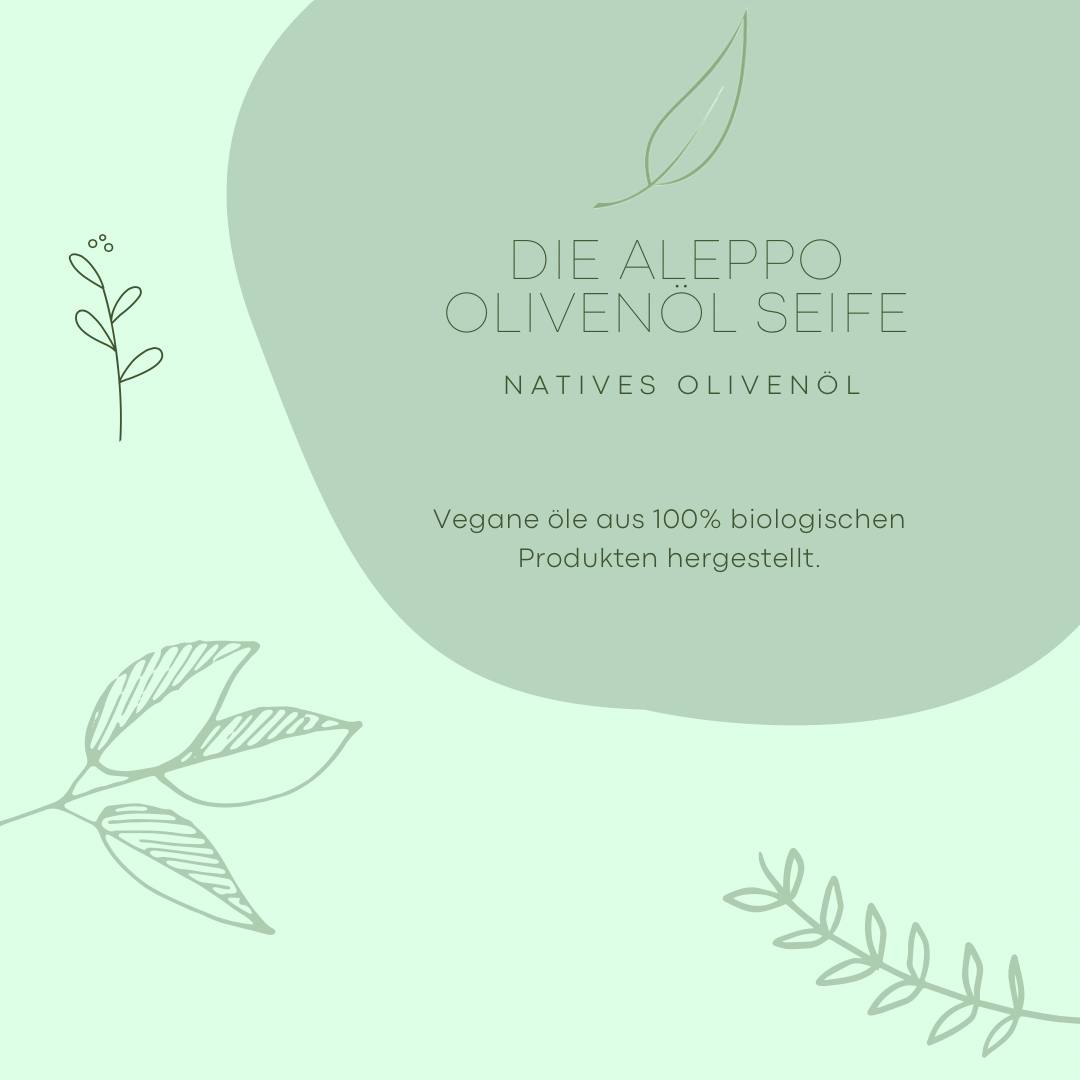 Aleppo Olivenölseife 100g – Verpackte 20% Lorbeeröl, Natürliche Pflege für Haut, Gesicht und Haar!
