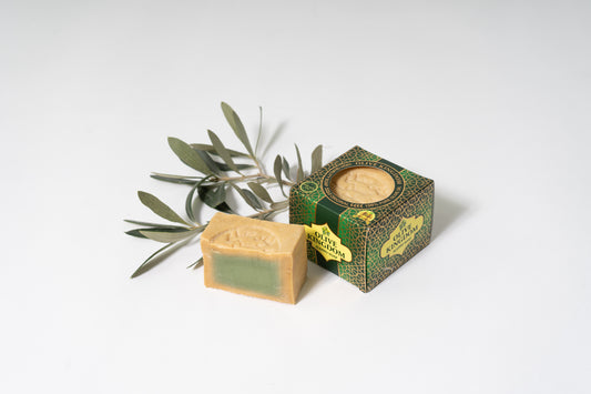 Aleppo Olivenölseife ca. 190g – Verpackt, Naturseife, empfindliche Haut, Haarseife.